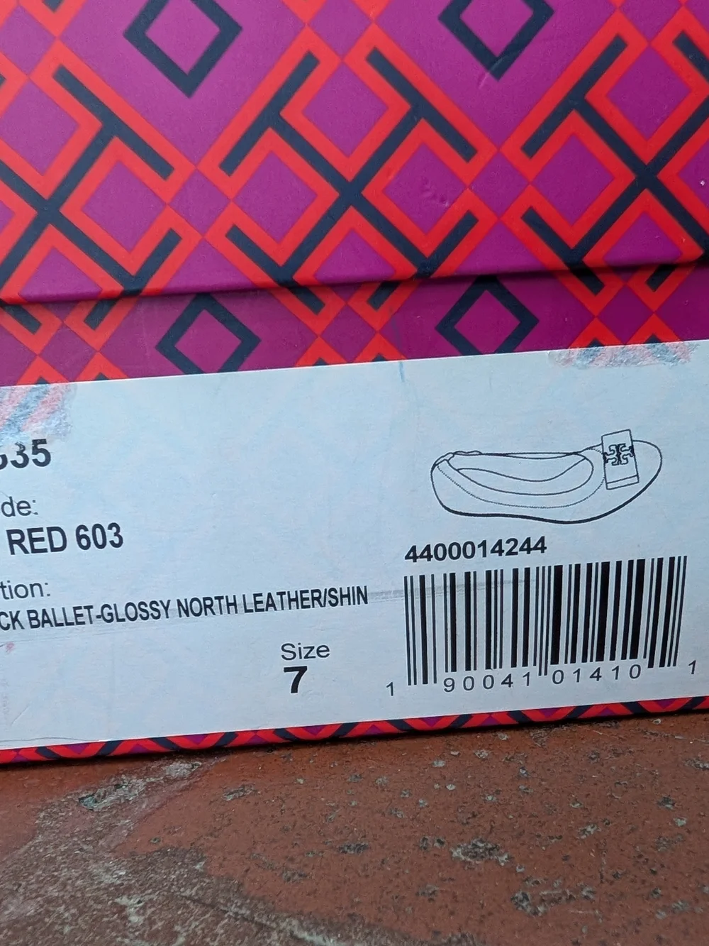 Tory Burch Sedgewick Ballet Flats Poppy red
